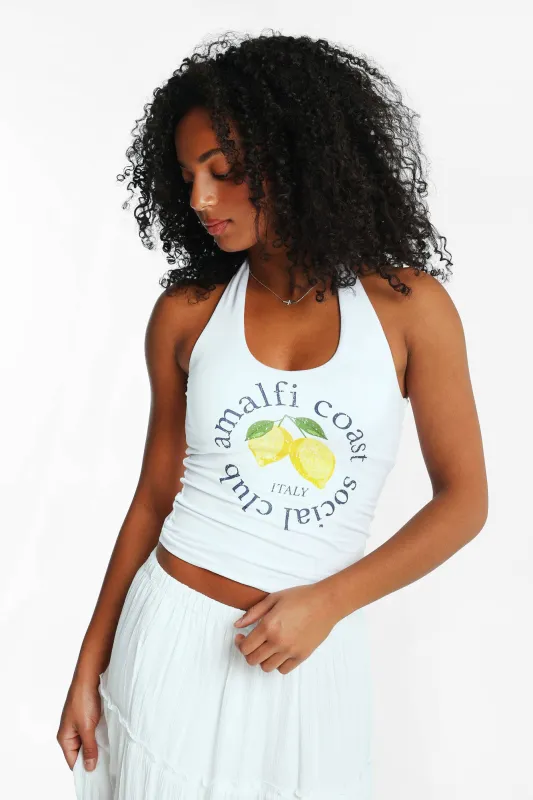 Super Soft V-Neck Halter Tank Top made by Bluenotes