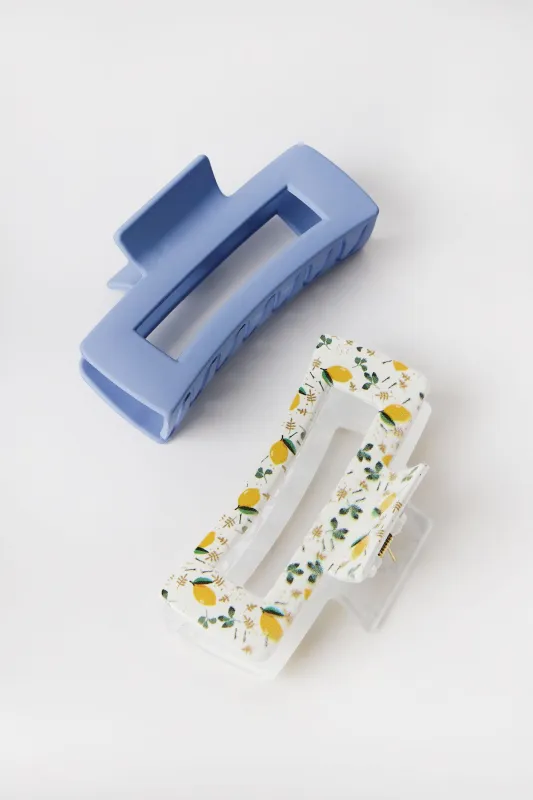 AƩropostale Rectangle Claw Clips 2-Pack sold by Bluenotes