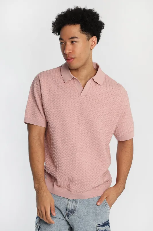 AERO Chevron Sweater Polo made by Aeropostale