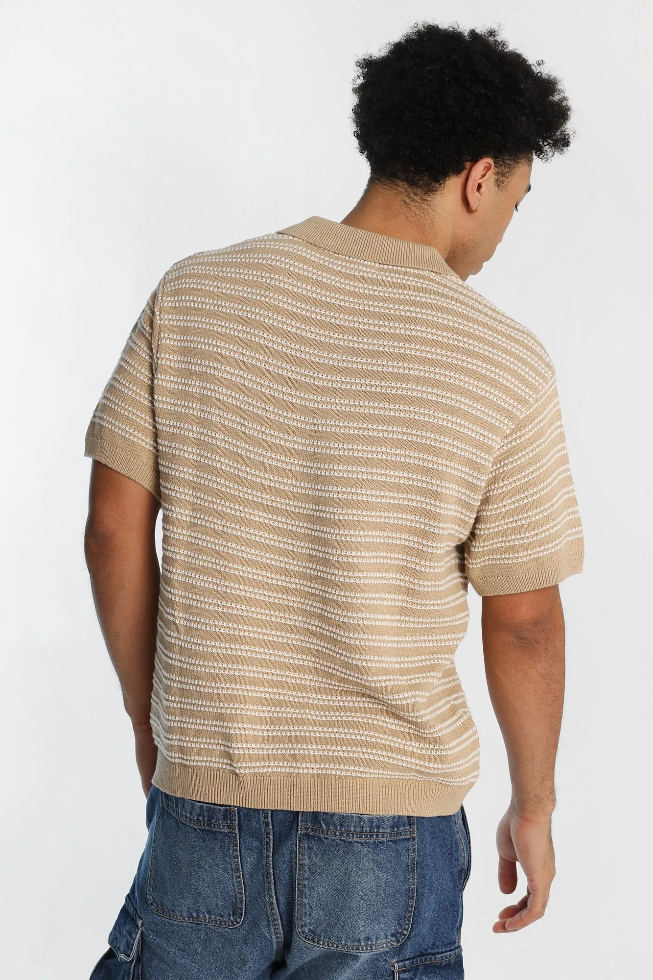 AERO Striped Sweater Polo sold by Bluenotes product image thumbnail 4
