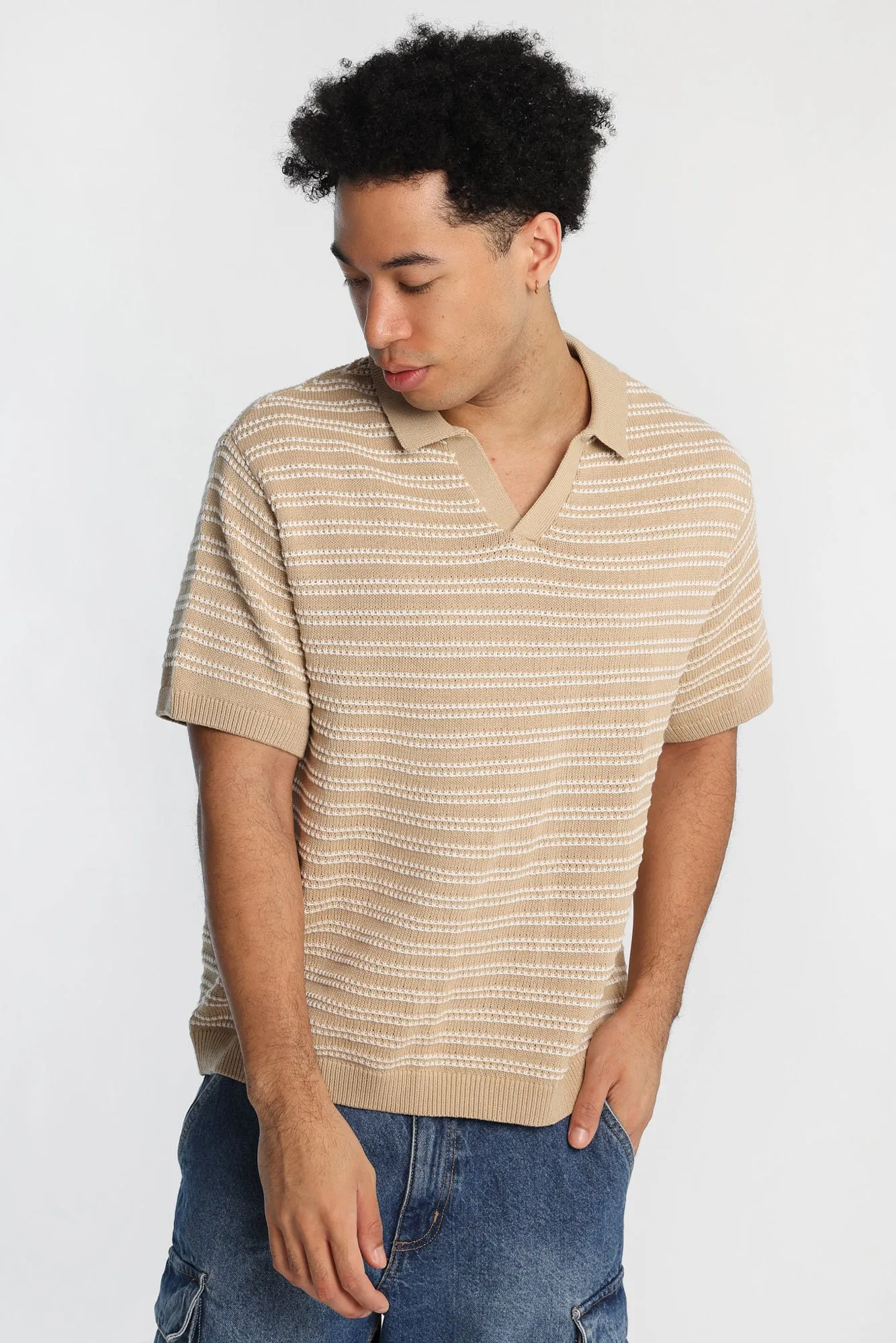 AERO Striped Sweater Polo sold by Bluenotes product image thumbnail 2