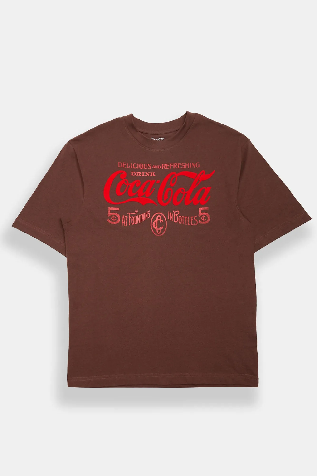 Coca-Cola Five Cent Graphic Oversized Tee sold by Bluenotes
