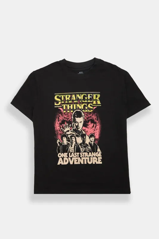 Stranger Things Graphic Boyfriend Tee sold by Bluenotes
