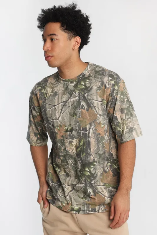 Tree Camouflage Oversized Tee sold by Bluenotes