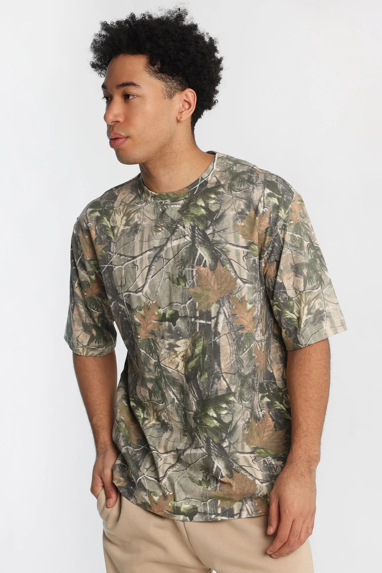 Tree Camouflage Oversized Tee sold by Bluenotes