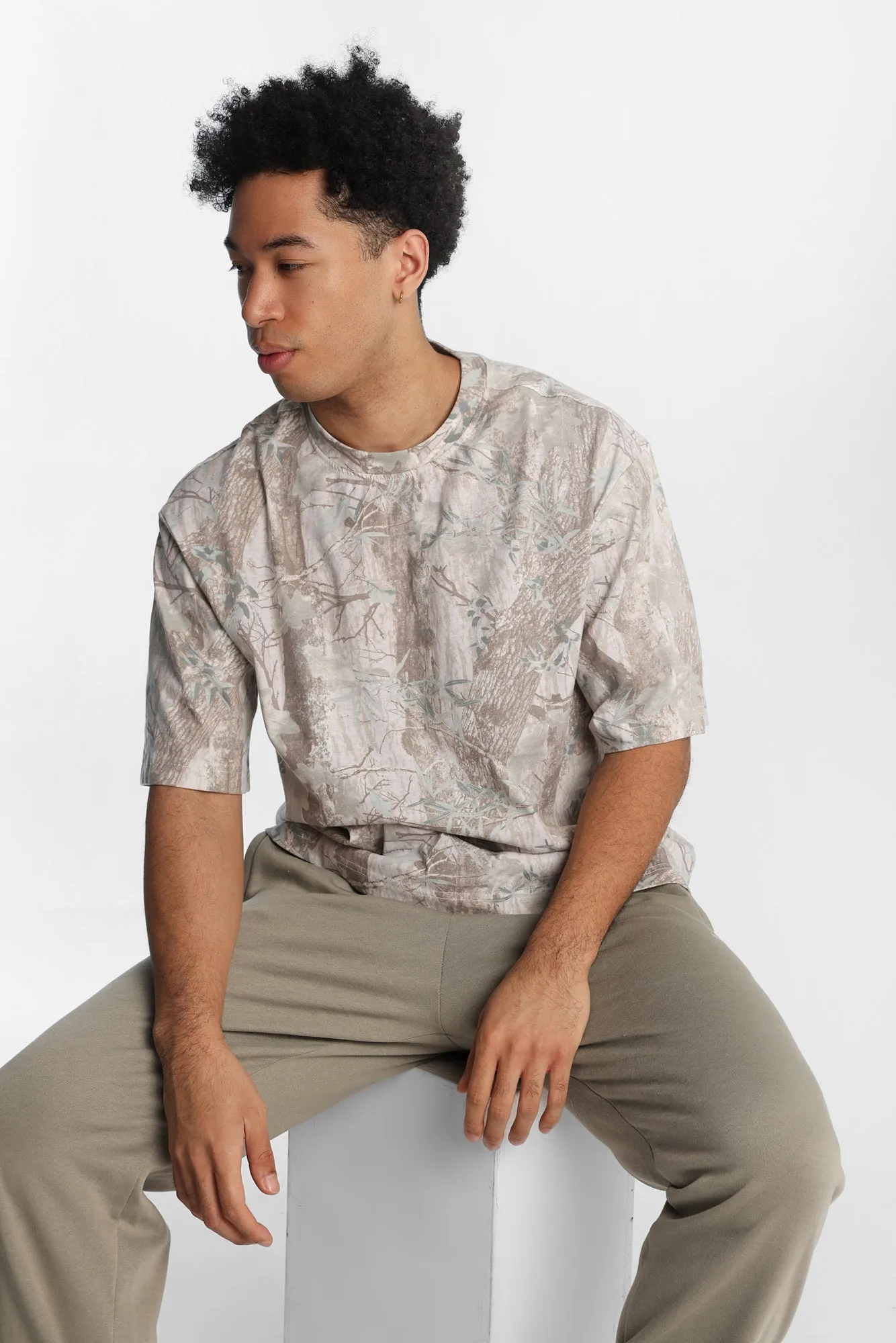 Tree Camouflage Oversized Tee sold by Bluenotes product image thumbnail 2