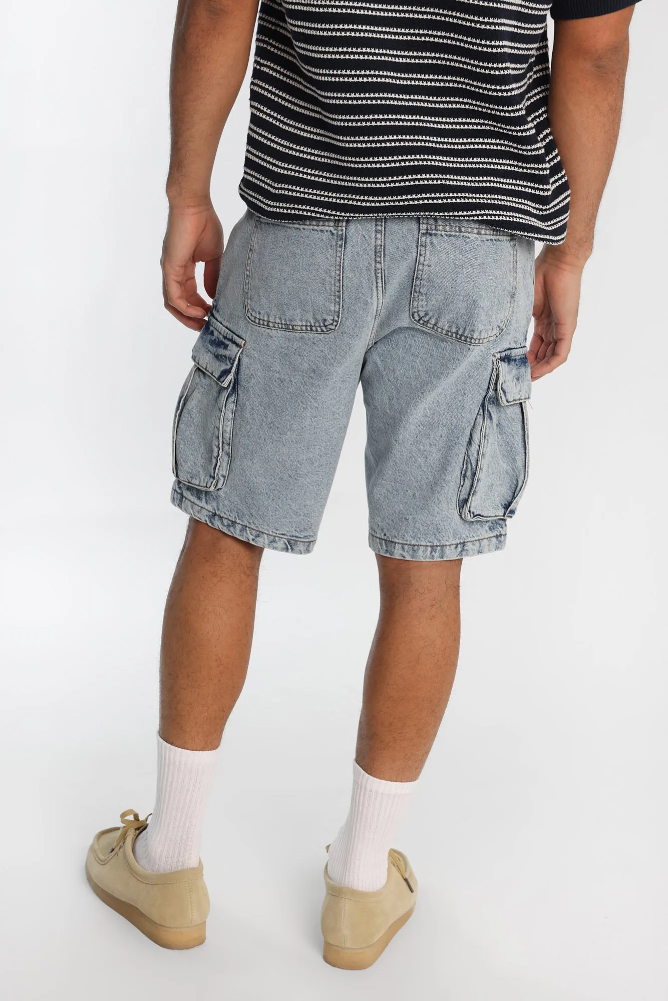 Cargo Denim Shorts sold by Bluenotes product image thumbnail 3