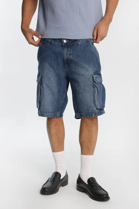 Cargo Denim Shorts made by Bluenotes