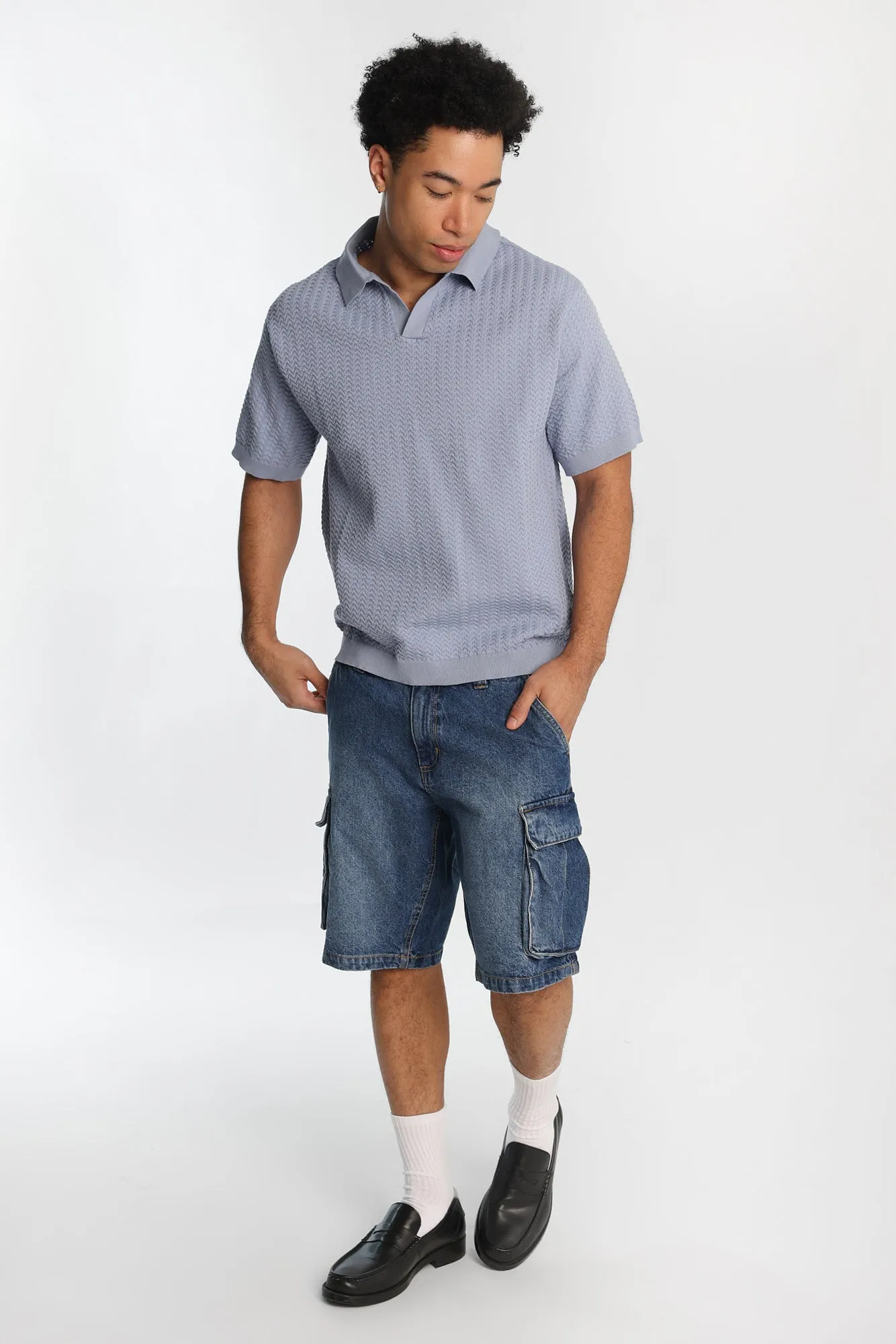 Cargo Denim Shorts sold by Bluenotes product image thumbnail 4