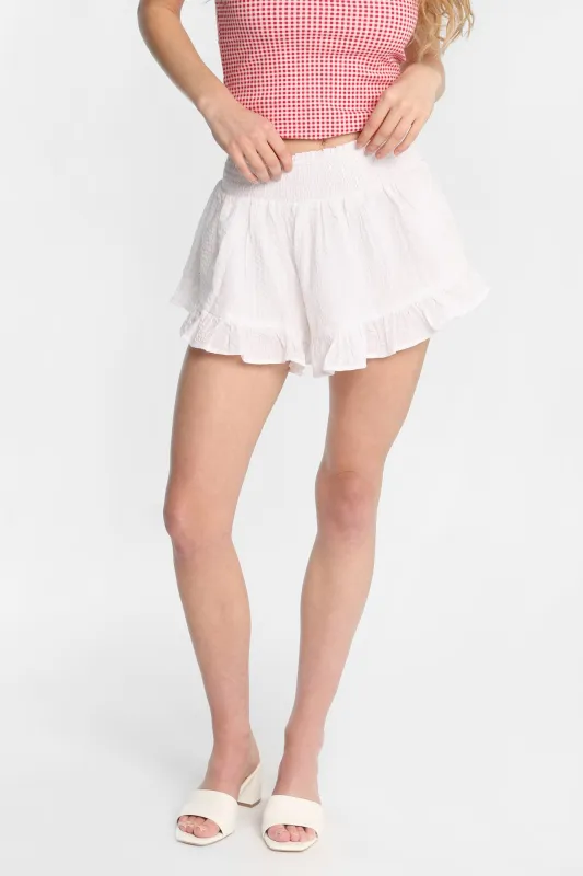 AERO Seersucker Flutter Shorts made by Aeropostale