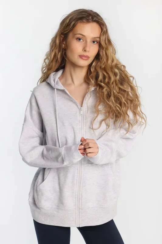 AERO Oversized Zip-Up Hoodie made by Aeropostale