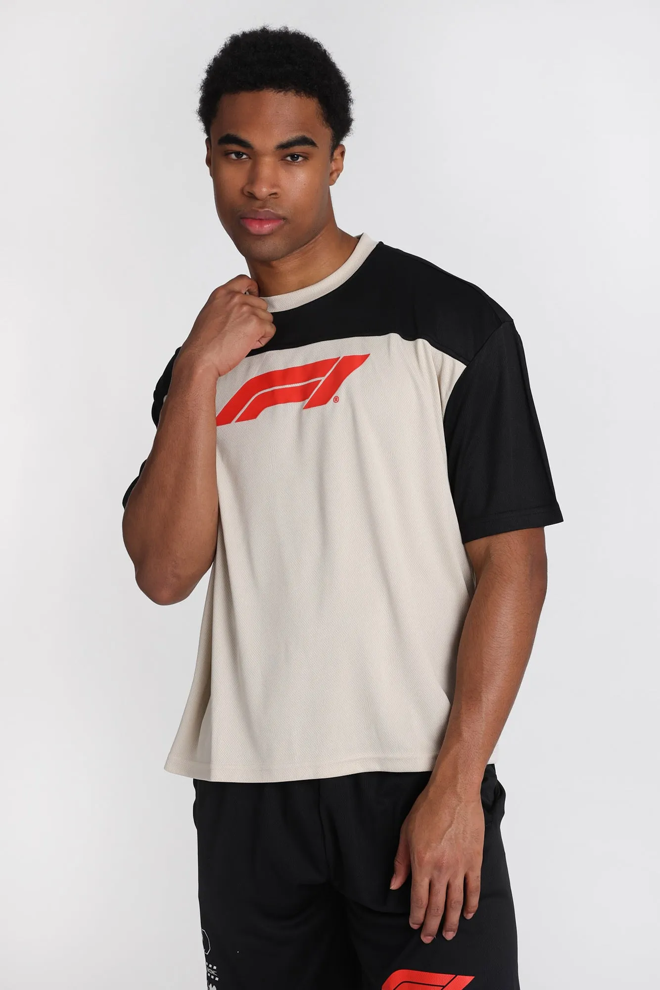 F1 Graphic Boxy Mesh Football Jersey sold by Bluenotes