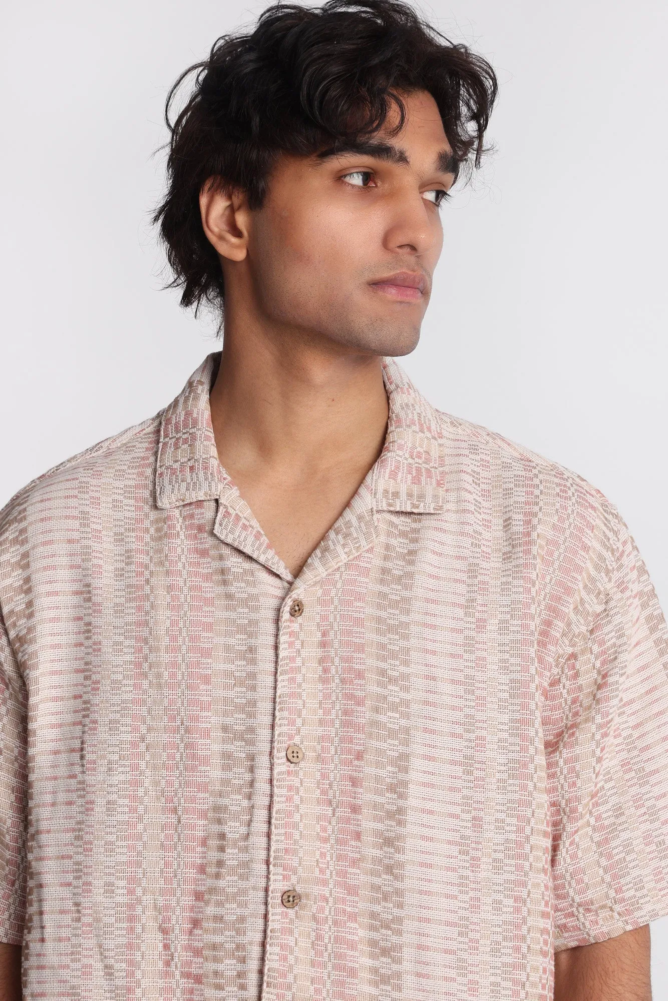 Textured Square Knit Short Sleeve Shirt sold by Bluenotes product image thumbnail 2