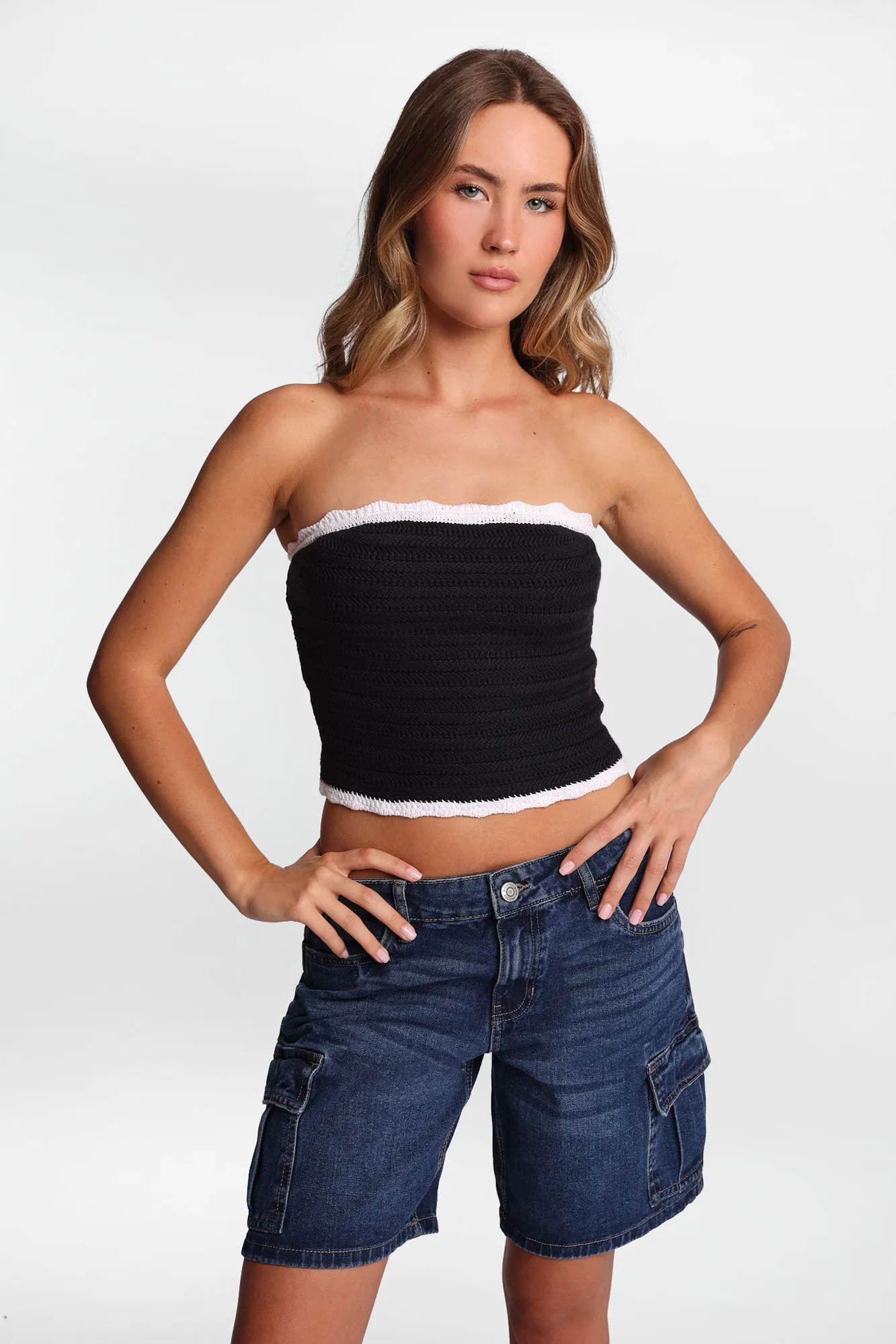 Crochet-Style Tube Top sold by Bluenotes product image thumbnail 2