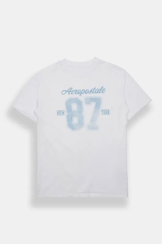 Aéropostale 87 Graphic Boyfriend Tee sold by Bluenotes