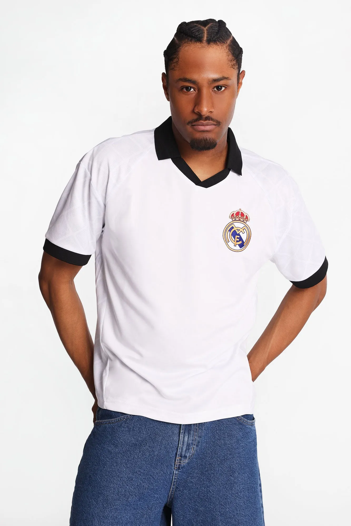 Real Madrid Football Club 7 Graphic Oversized Soccer Jersey sold by Bluenotes