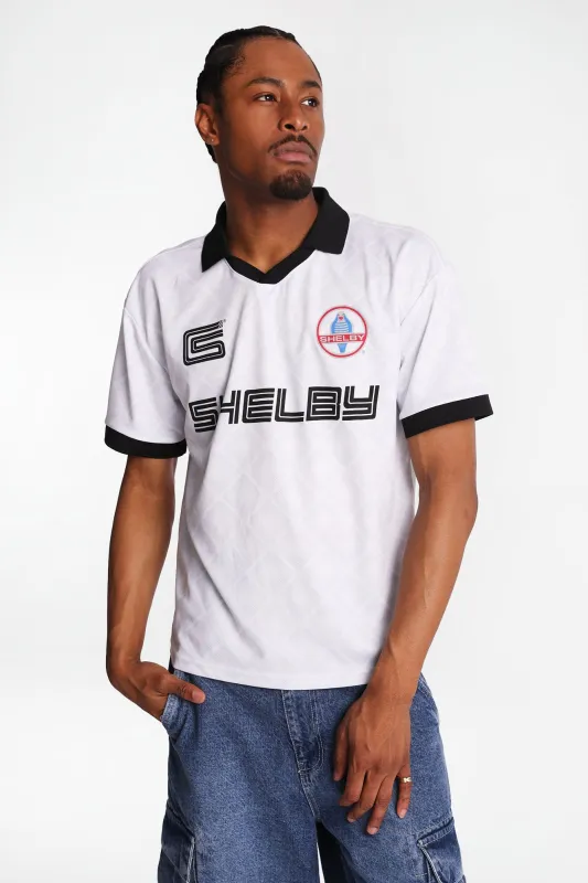 Shelby Cobra Graphic Oversized Soccer Jersey made by Aeropostale