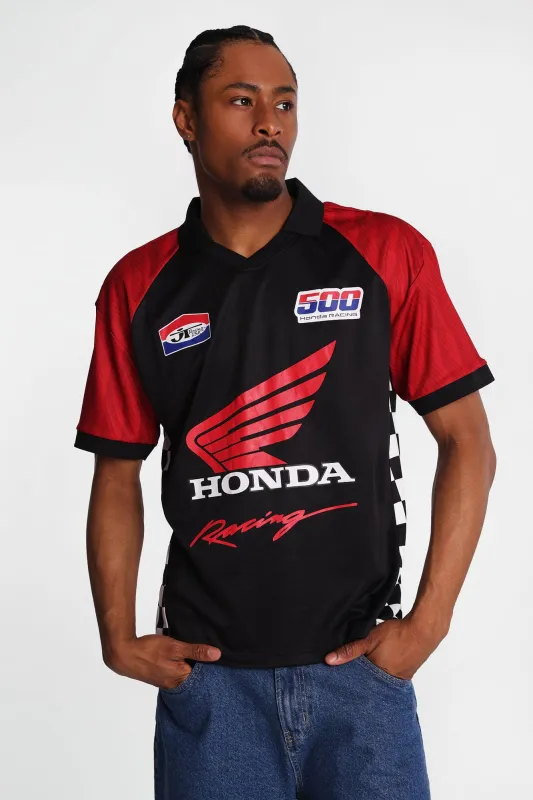 Honda Racing 500  Graphic Oversized Soccer Jersey made by Aeropostale