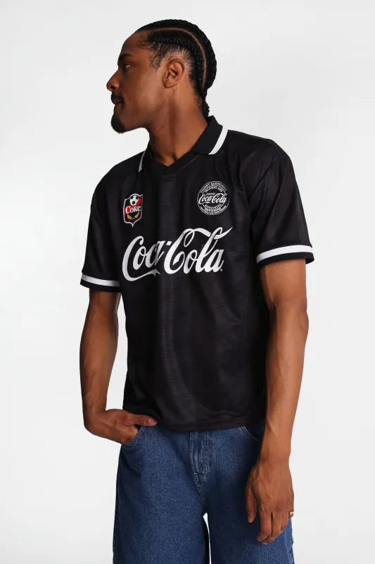 Coca-Cola Graphic Oversized Soccer Jersey made by Aeropostale