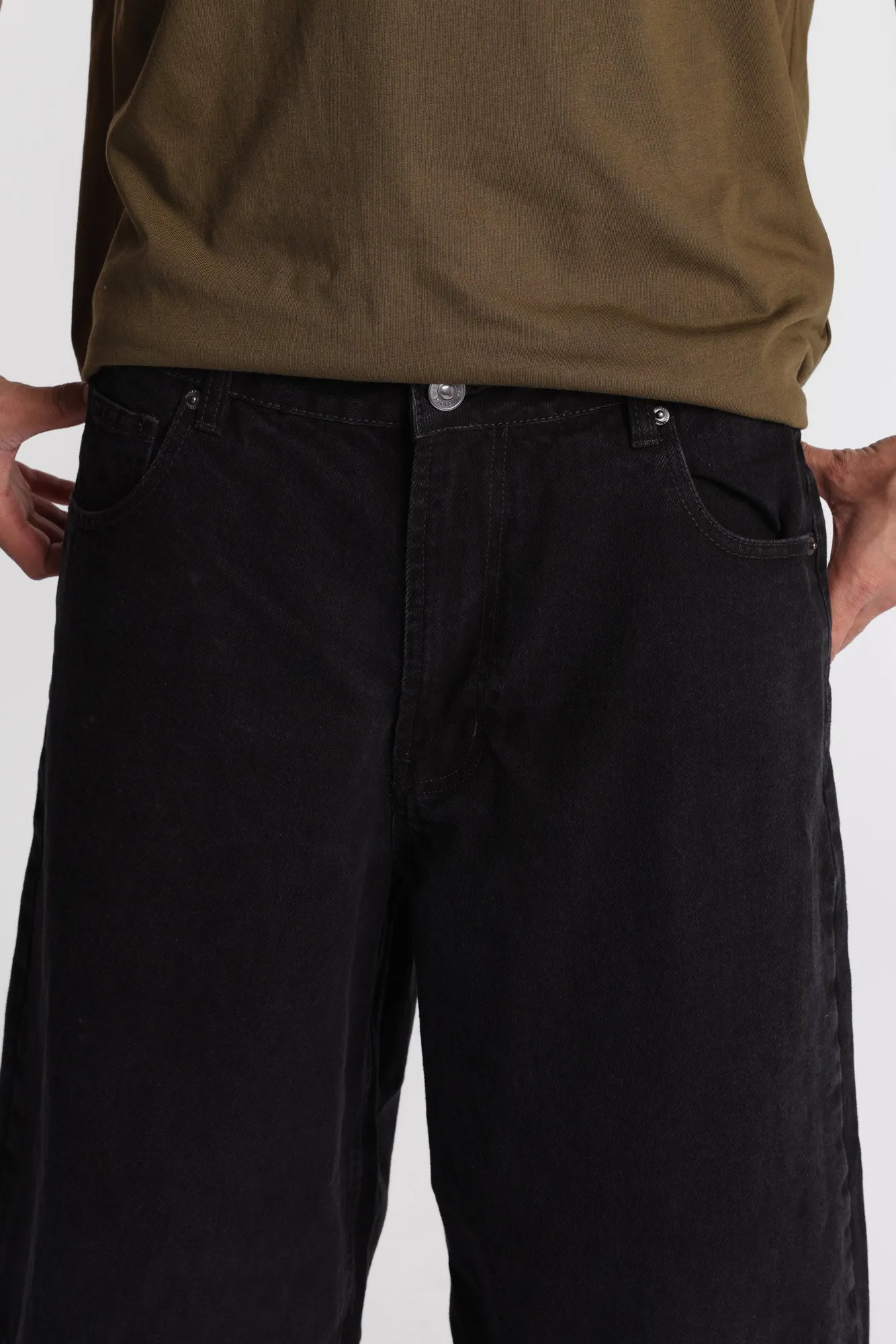 Roses Snake & Skull Embroidered Baggy Jorts sold by Bluenotes product image thumbnail 3