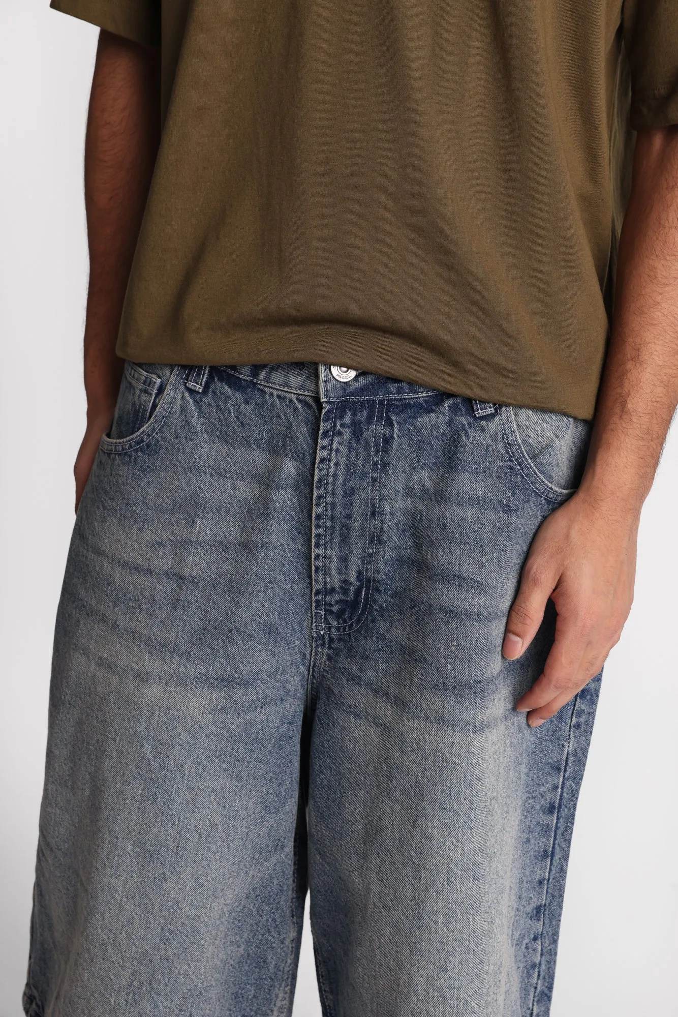 Flaming Skull Baggy Jorts sold by Bluenotes product image thumbnail 3