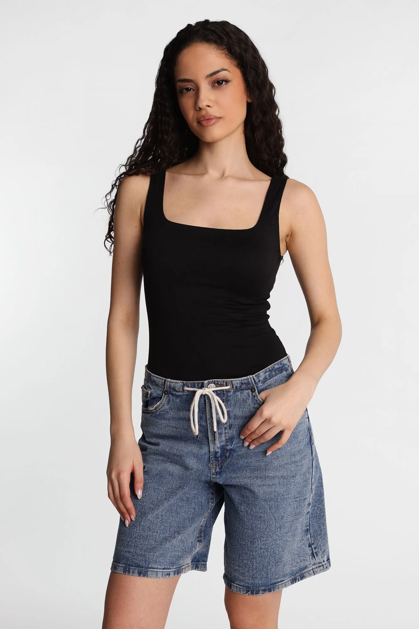 AERO Super Soft Square Neck Tank Bodysuit sold by Bluenotes product image thumbnail 2