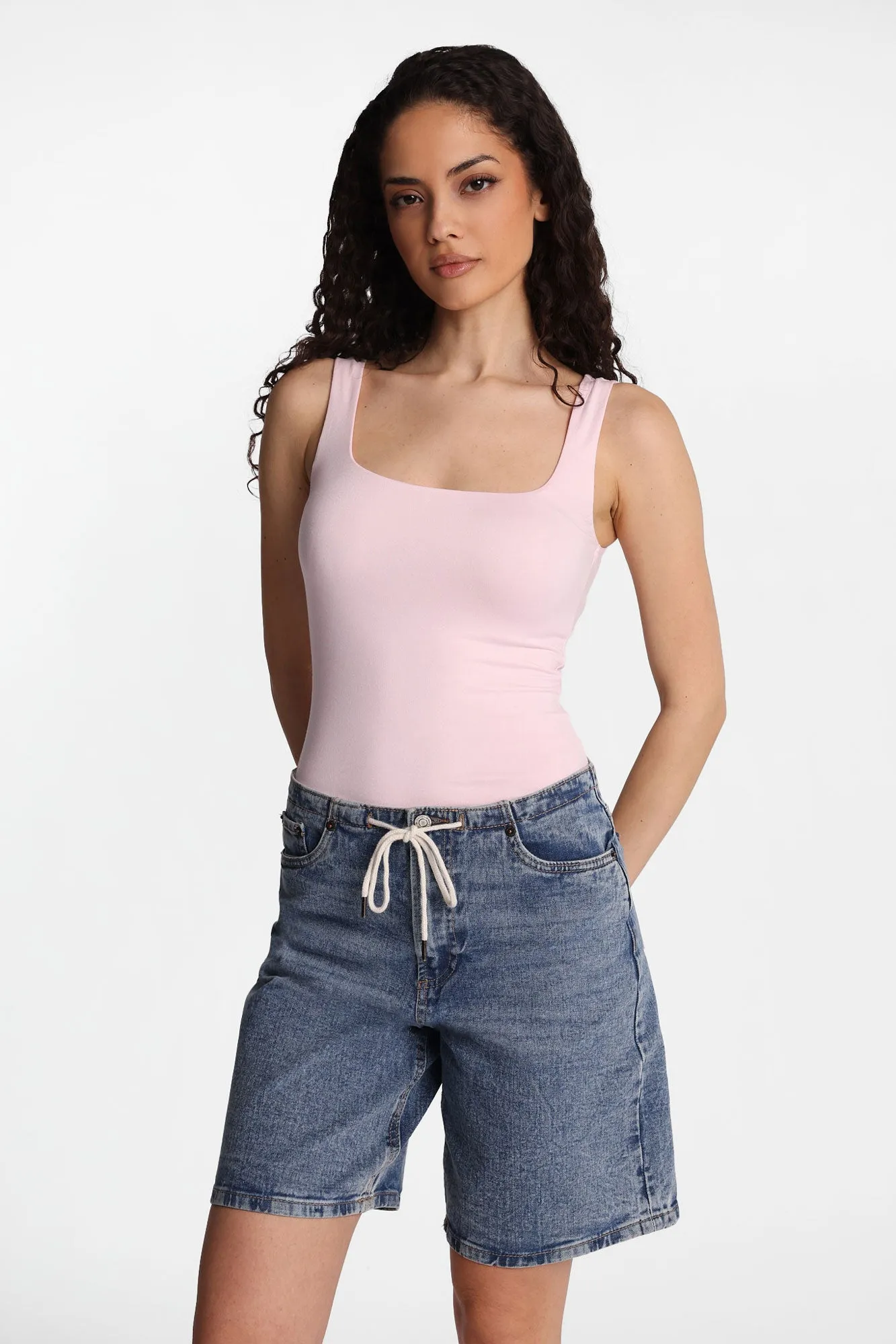 AERO Super Soft Square Neck Tank Bodysuit sold by Bluenotes