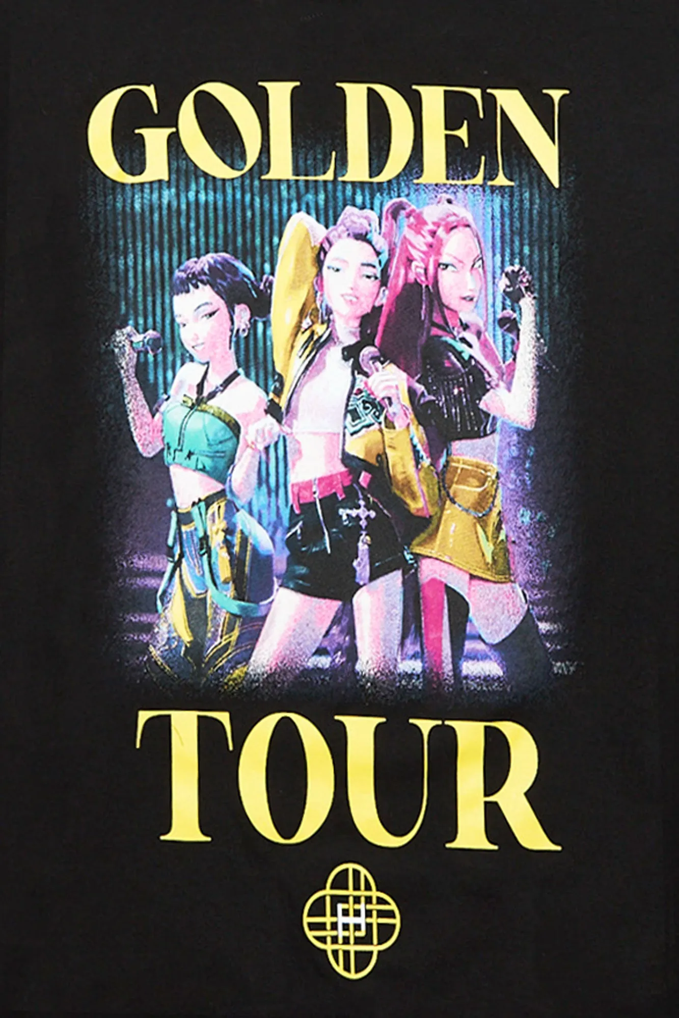 KPop Demon Hunters Huntr/x Golden Tour Graphic Boyfriend Tee sold by Bluenotes product image thumbnail 2