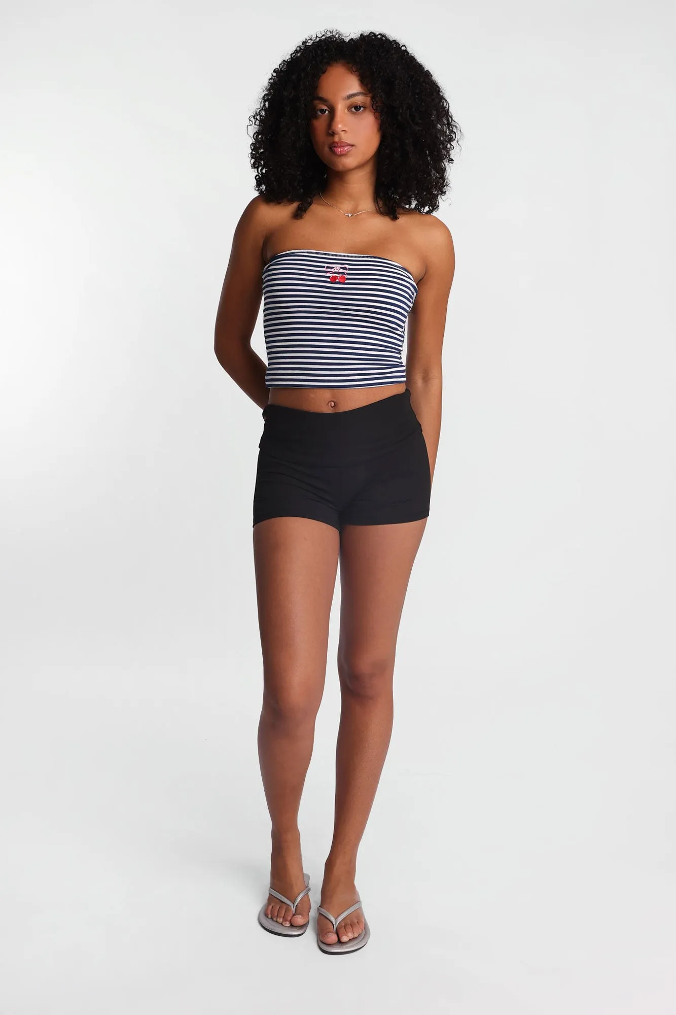 Super Smooth Foldover Bike Shorts sold by Bluenotes product image thumbnail 5