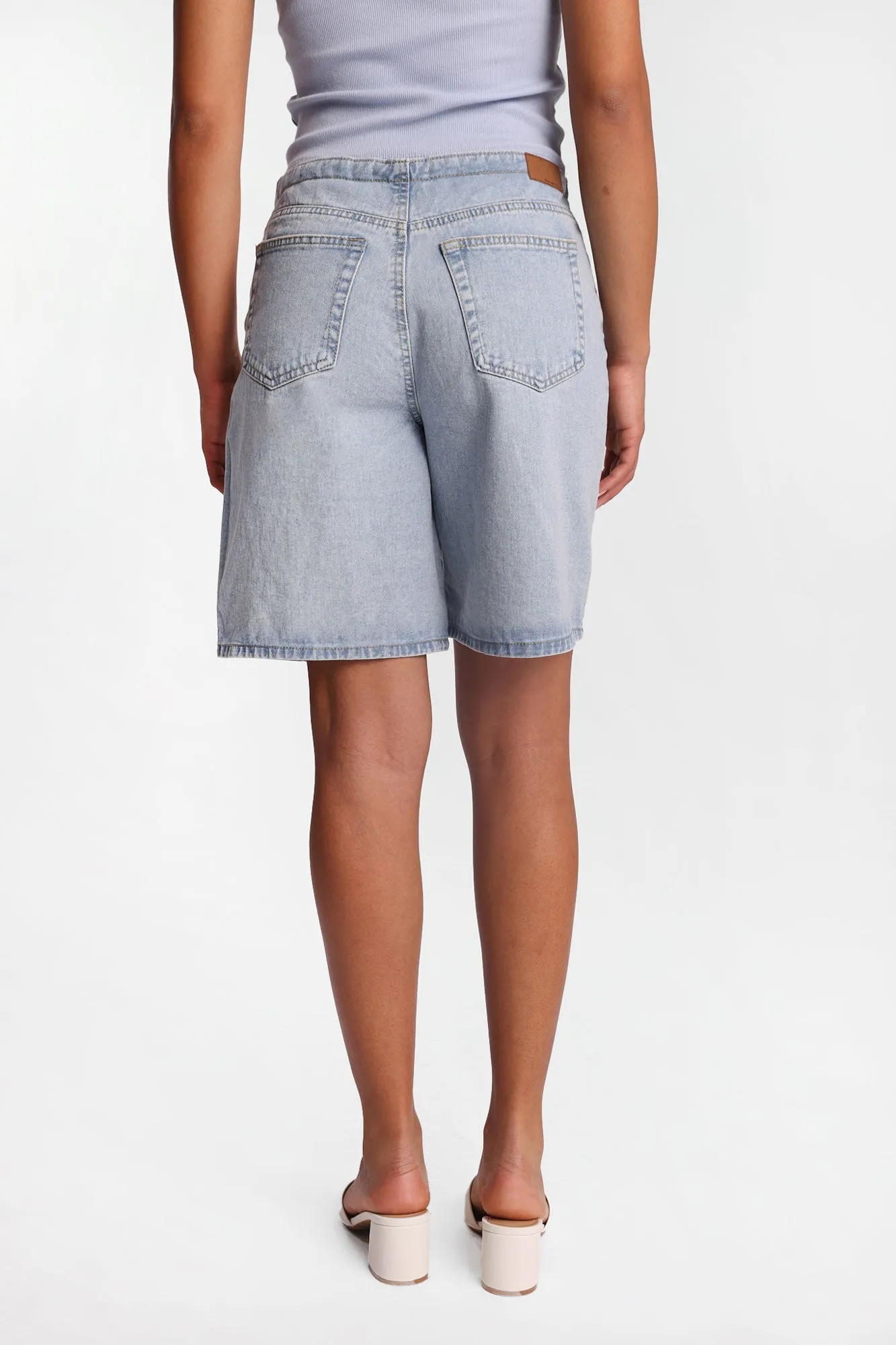 Mid Rise Shoelace Belt Jorts sold by Bluenotes product image thumbnail 3