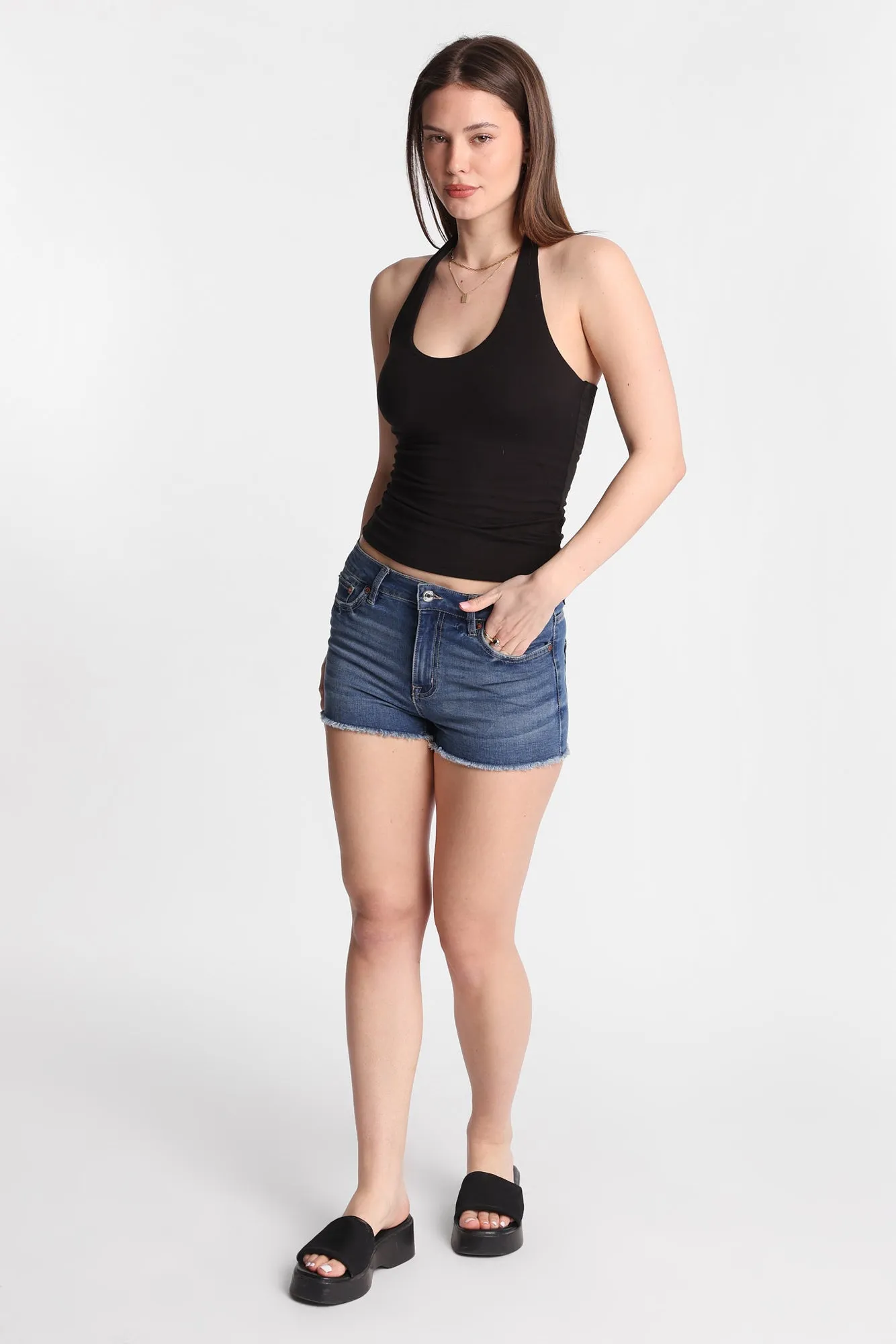 High Rise Festival Denim Shorty sold by Bluenotes product image thumbnail 4