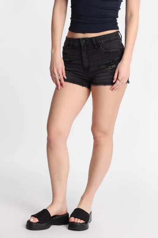 High Rise Festival Denim Shorty made by Bluenotes