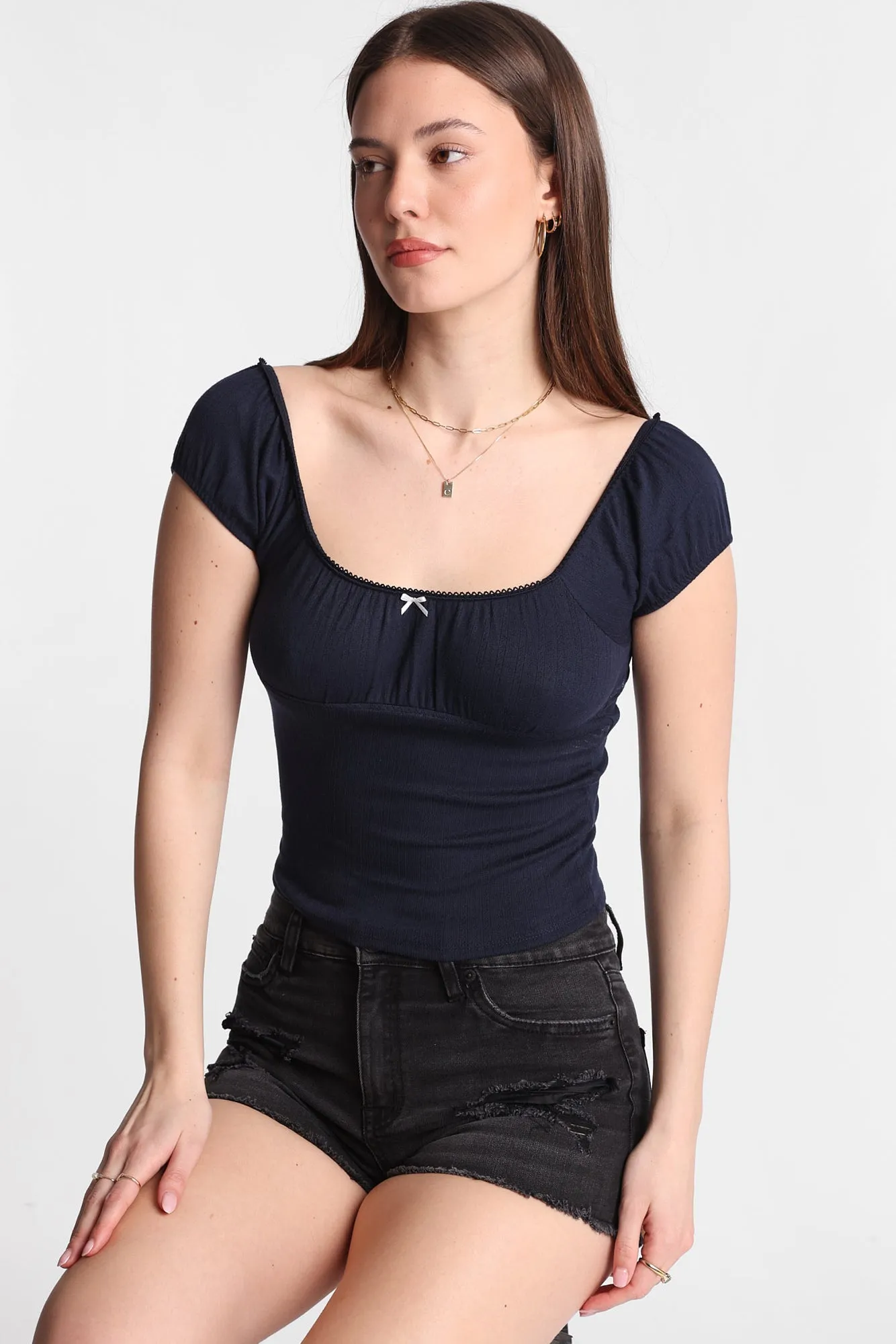 High Rise Festival Denim Shorty sold by Bluenotes product image thumbnail 5