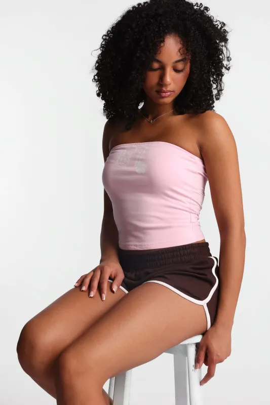 AERO 87 Hibiscus Flower Graphic Tube Top made by Aeropostale