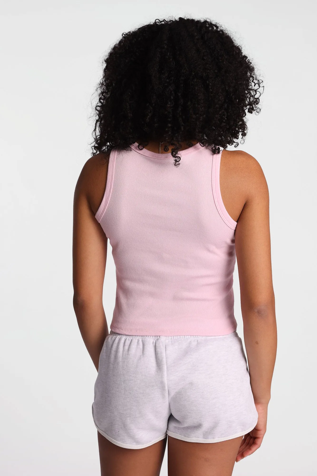 Bow Beaded Ribbed Knit High Neck Tank Top sold by Bluenotes product image thumbnail 3