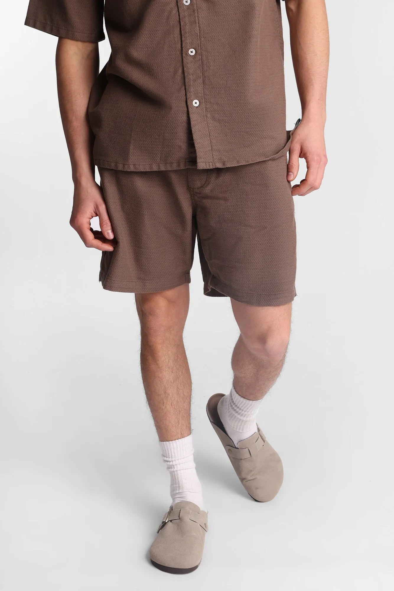 AERO Textured Chevron Knit Shorts sold by Bluenotes