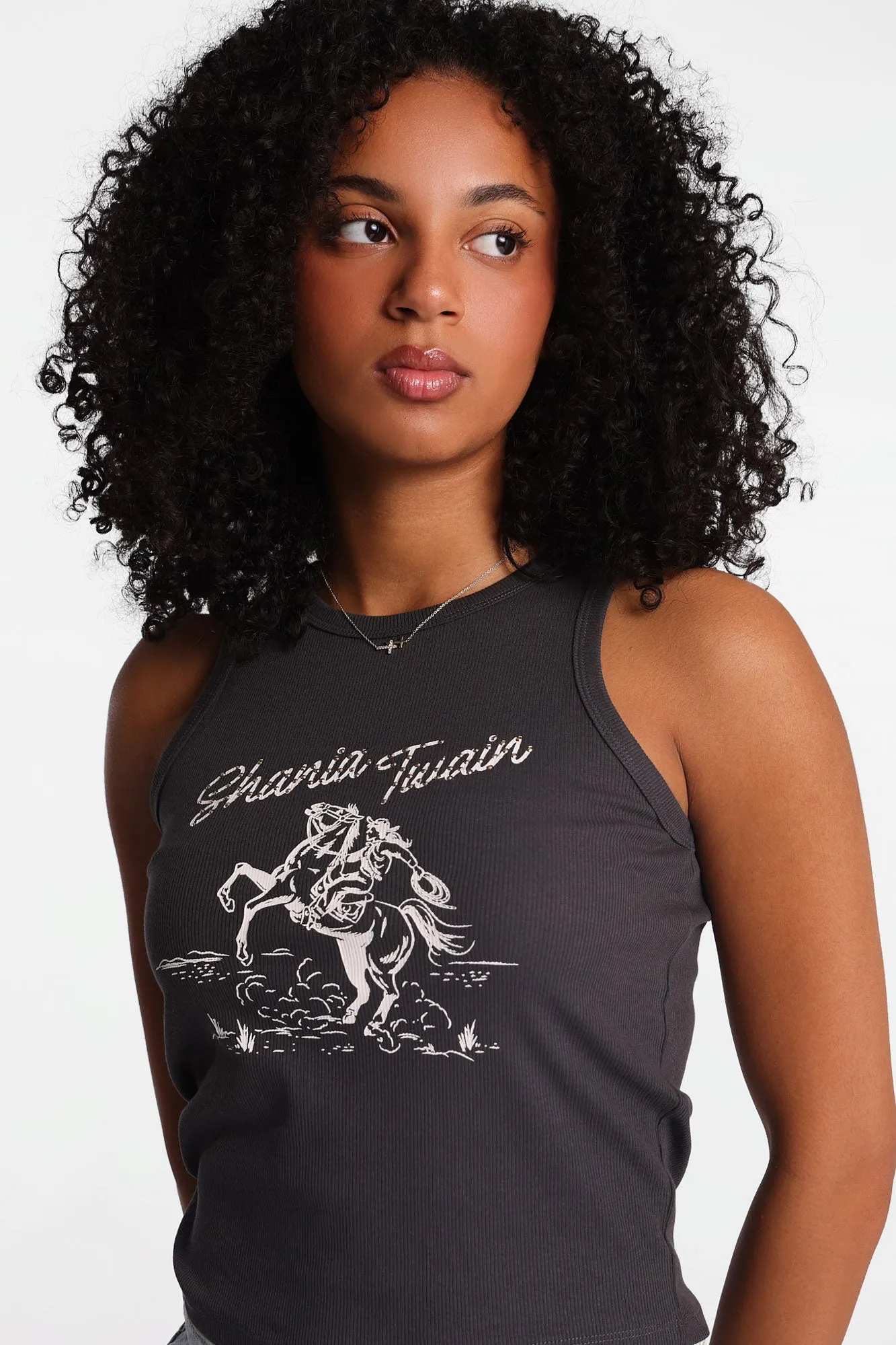 Shania Twain Graphic Ribbed Tank Top sold by Bluenotes product image thumbnail 2