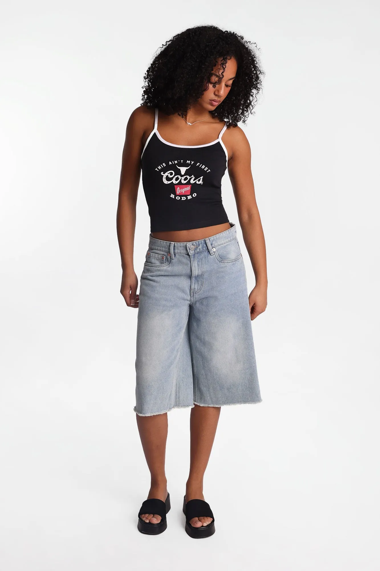 Coors Rodeo Rhinestones Applique Graphic Cotton Camisole sold by Bluenotes product image thumbnail 5