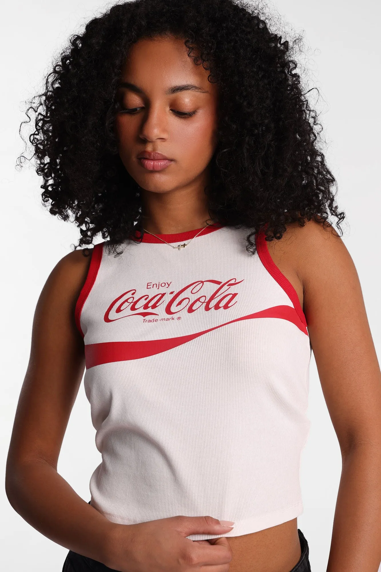Enjoy Coca-Cola Graphic Ribbed Tank Top sold by Bluenotes product image thumbnail 2
