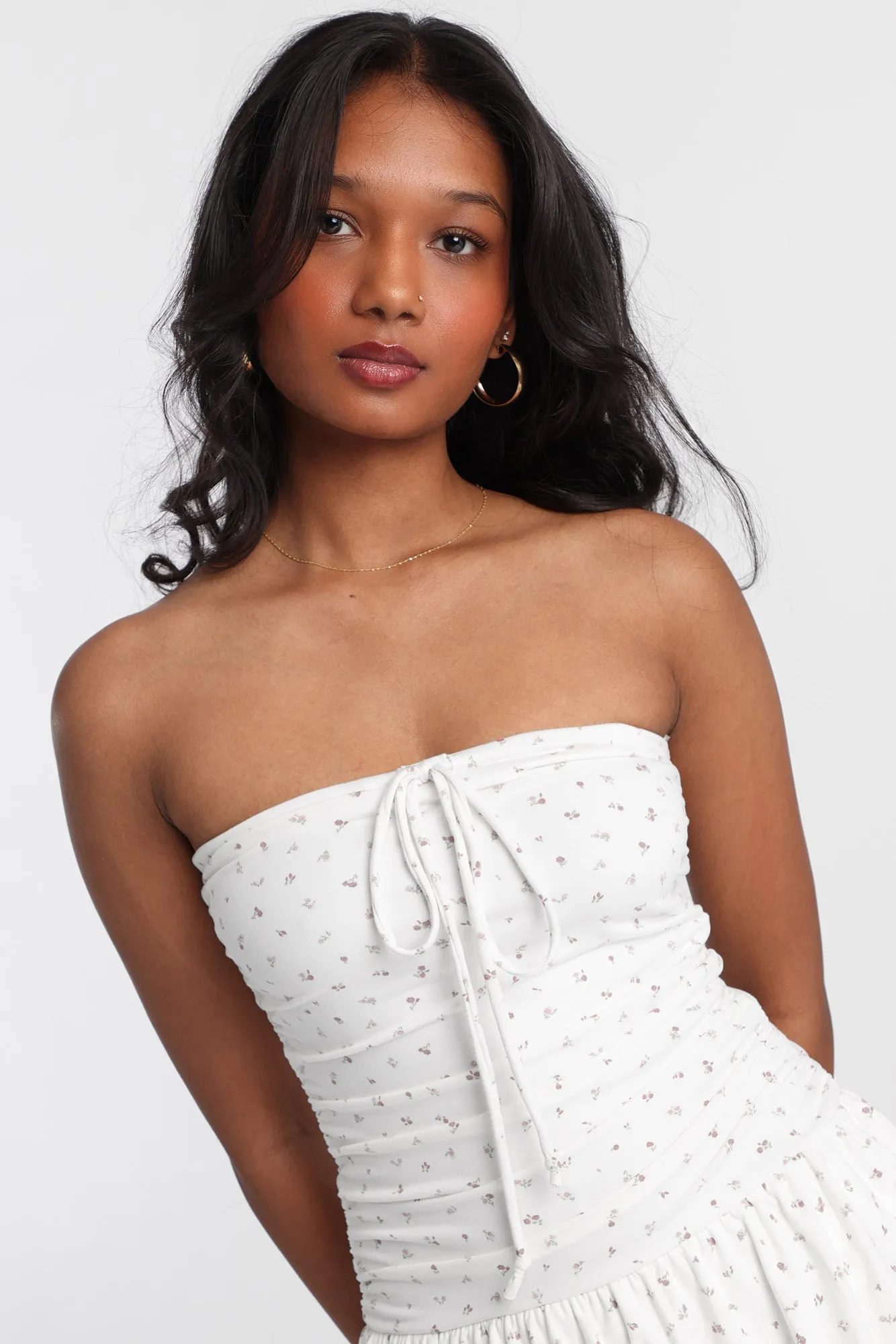Knit Strapless Tiered Mini Dress sold by Bluenotes product image thumbnail 2