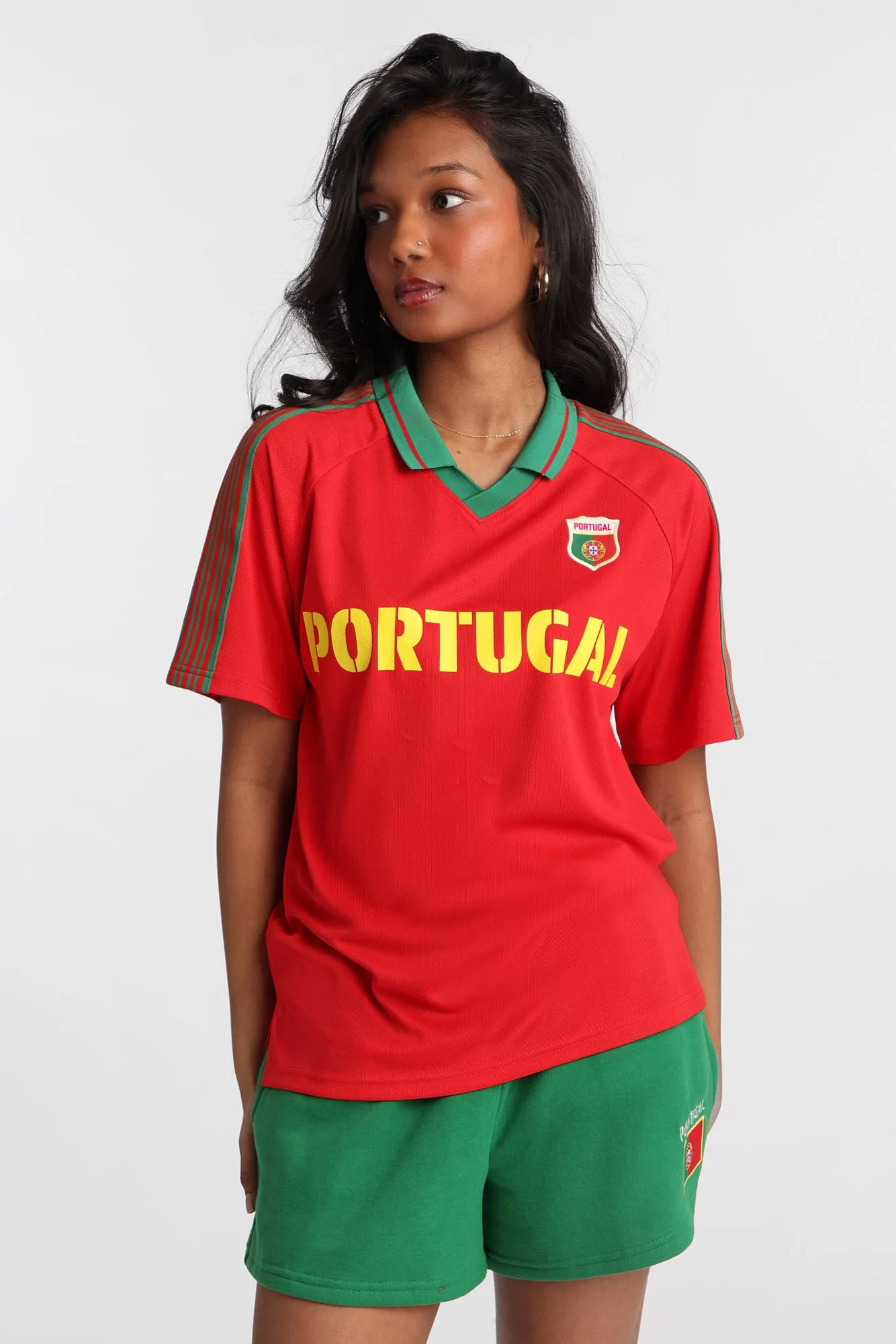 Portugal Embroidered Patch Soccer Jersey sold by Bluenotes