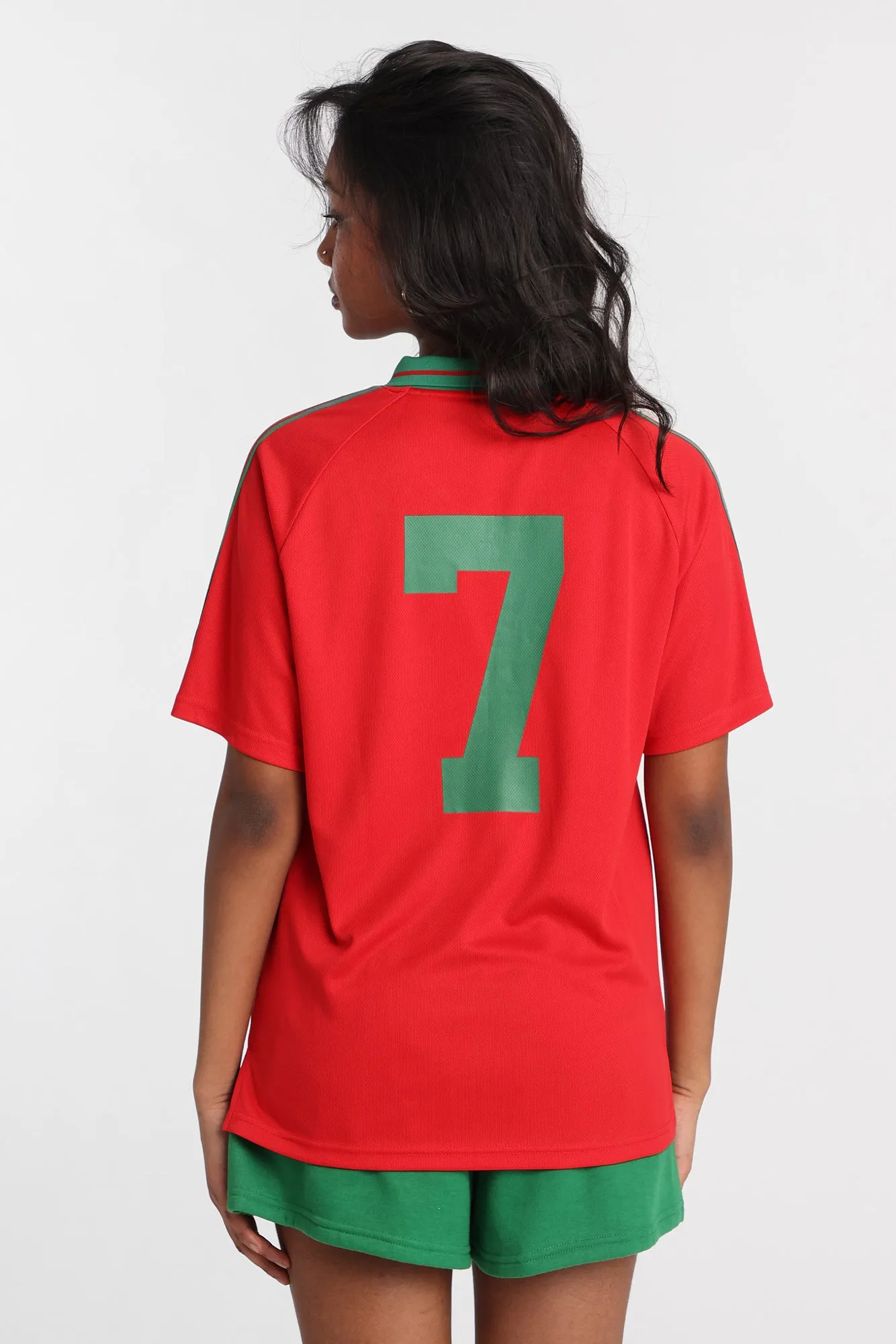 Portugal Embroidered Patch Soccer Jersey sold by Bluenotes product image thumbnail 3