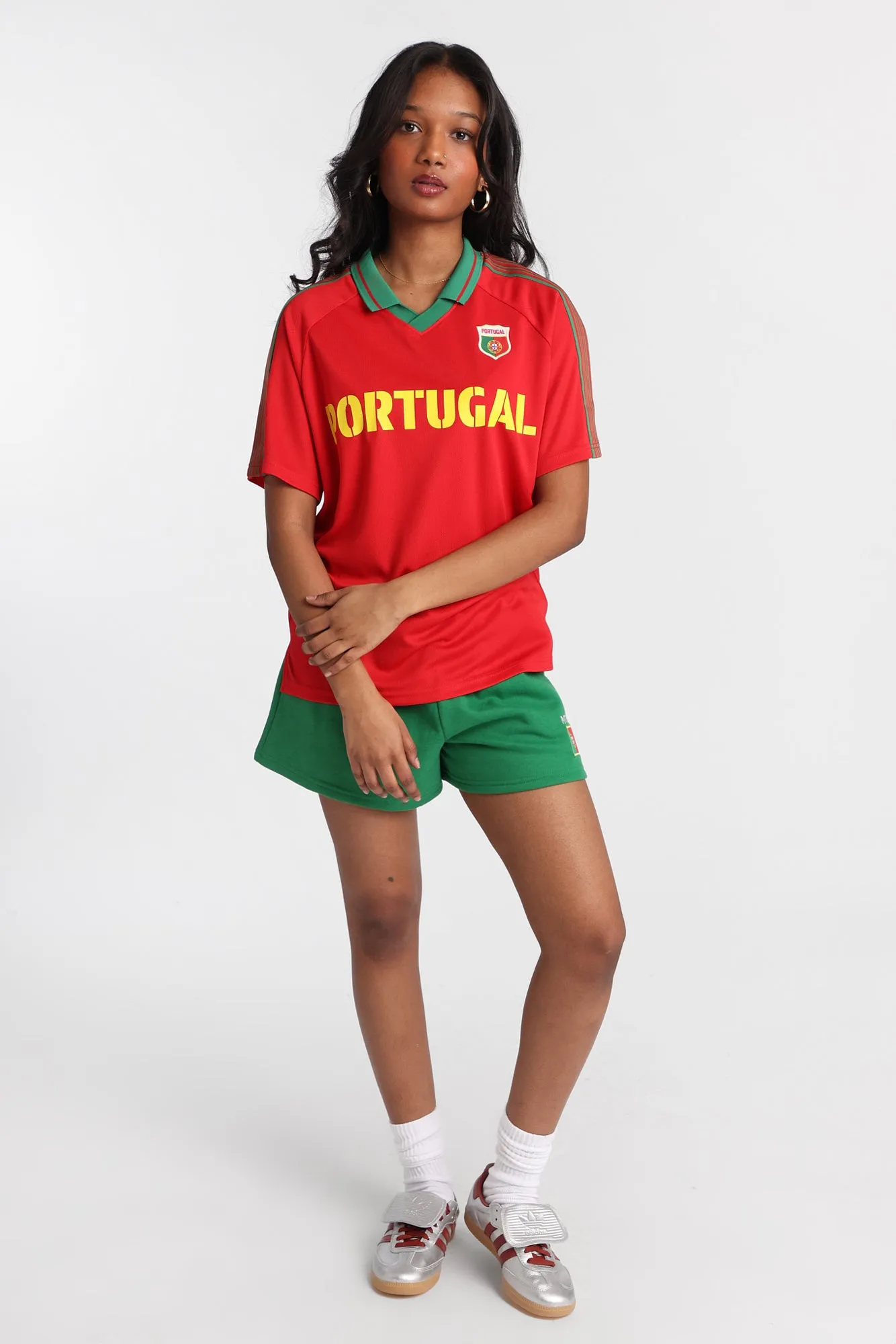 Portugal Embroidered Patch Soccer Jersey sold by Bluenotes product image thumbnail 4