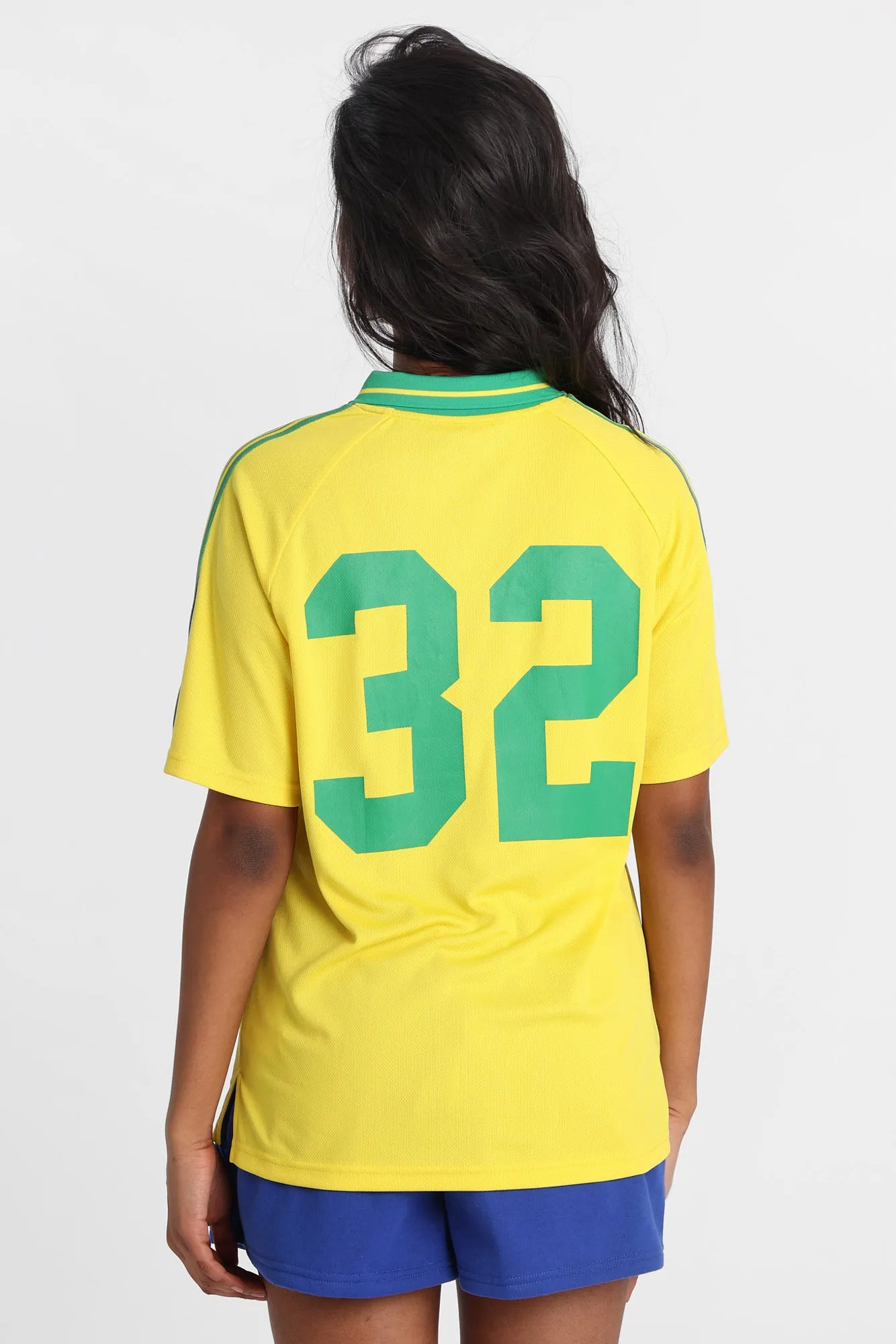 Brazil Embroidered Patch Soccer Jersey sold by Bluenotes product image thumbnail 3
