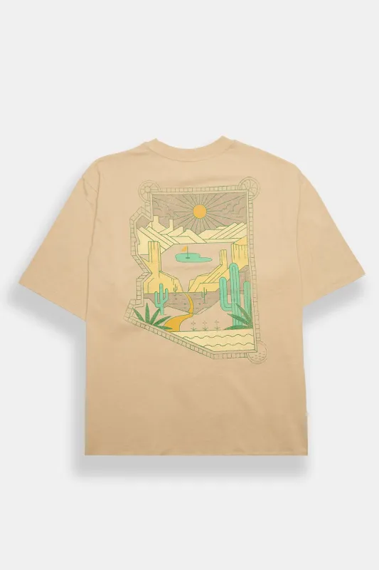 The WM Phoenix Open Graphic Oversized Tee made by Aeropostale