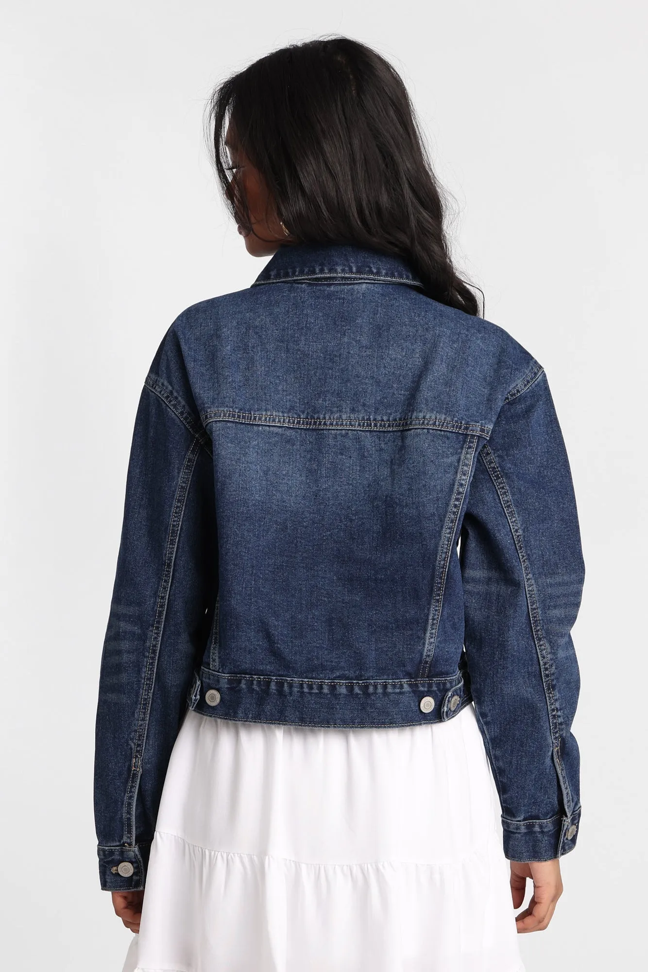 Cropped Denim Jacket sold by Bluenotes product image thumbnail 3