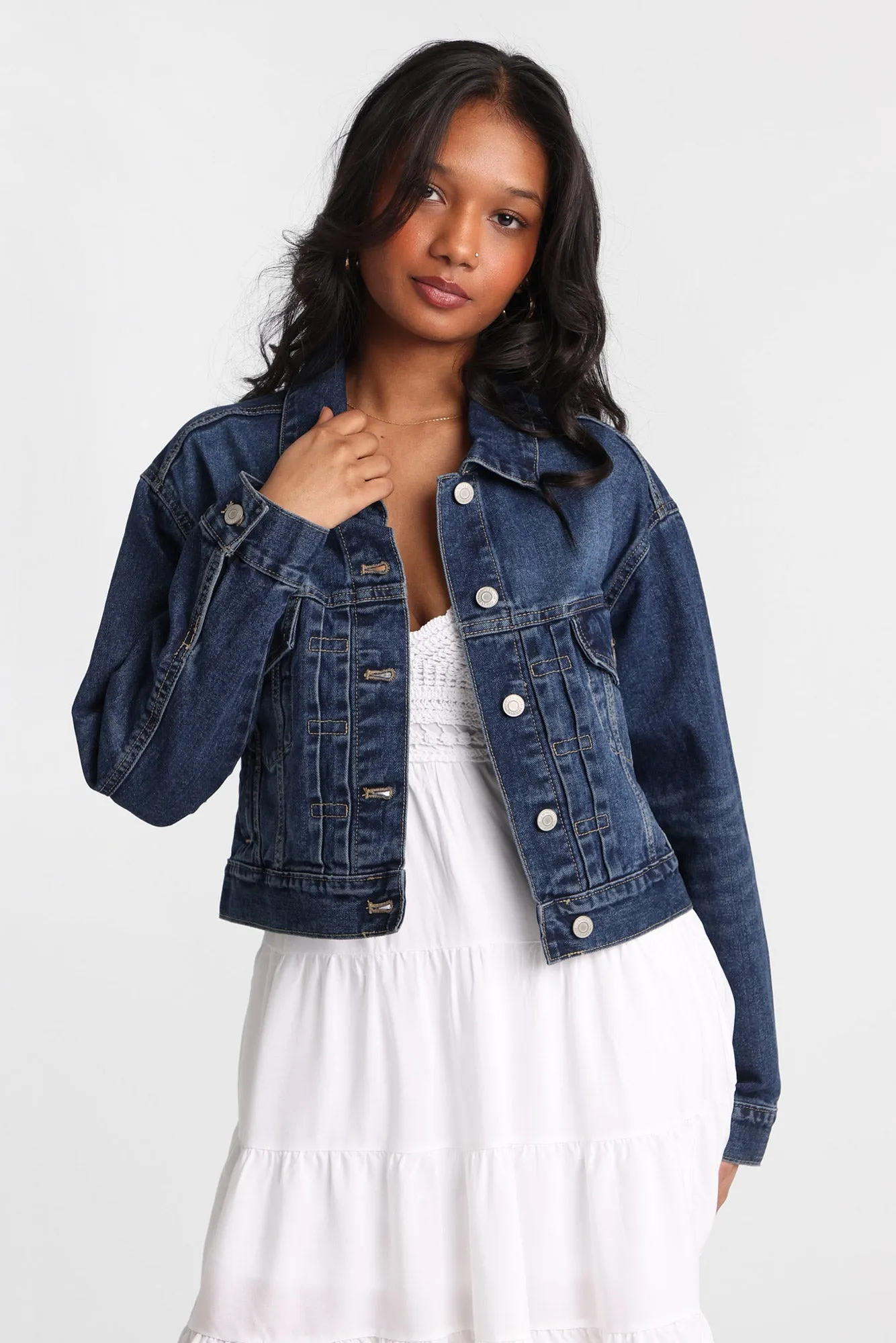 Cropped Denim Jacket sold by Bluenotes