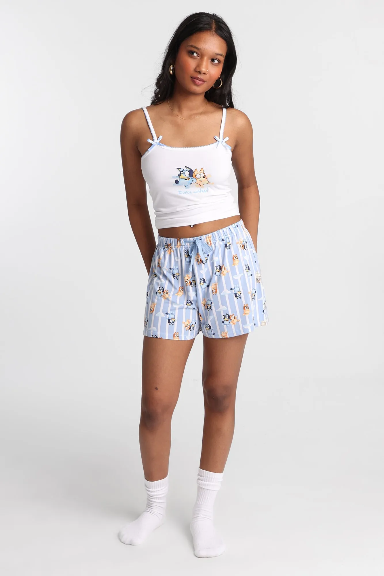 Bluey Graphic Super Soft Pajama Camisole & Shorts 2-Piece Set sold by Bluenotes product image thumbnail 5