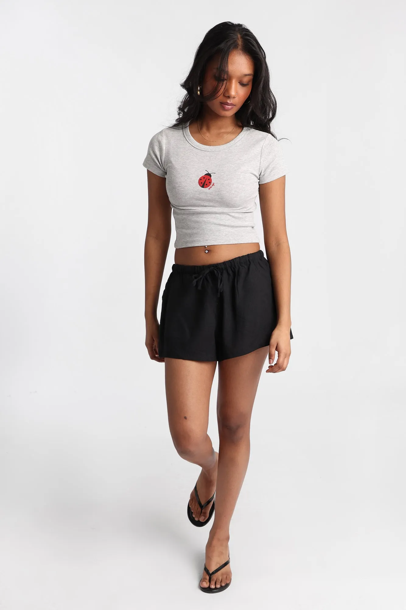 AERO Linen-Blend Drawstring Shorts sold by Bluenotes product image thumbnail 4