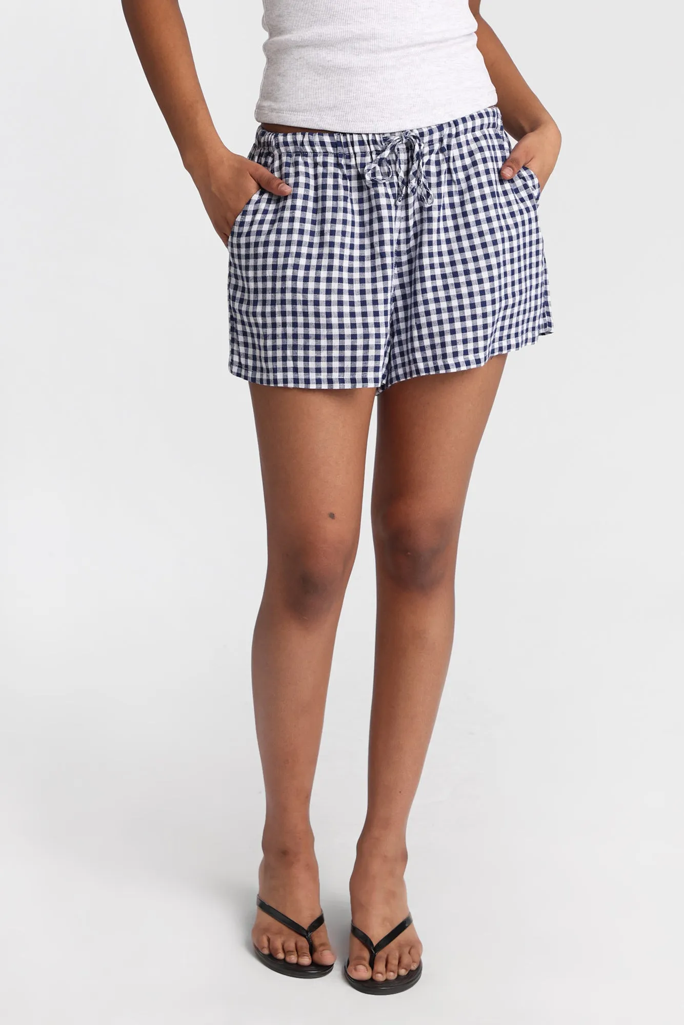 AERO Linen-Blend Drawstring Shorts sold by Bluenotes product image thumbnail 5